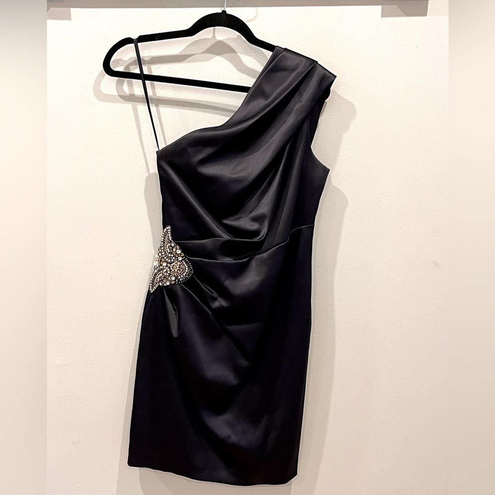 Eliza J Satin Cocktail Dress
